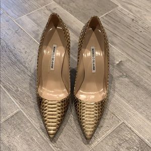 Manolo Blahnik Python BB Pumps - 75% off retail!!